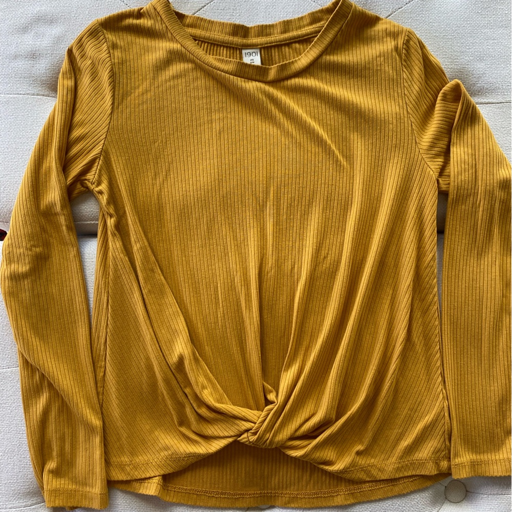1901 Mustard Yellow Girl’s Blouse